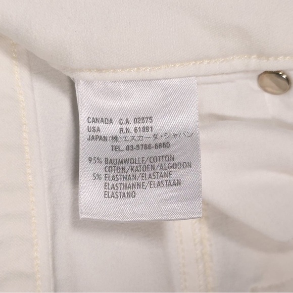 ESCADA SPORT Women ITALY🇮🇹MADE KATE Jeans BootCut Flare White Mid Rise Size 40 - Picture 14 of 15